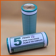 ➮ ➝ ↑ 5 Peso Bill Ipon Challenge 9 inch Alkansya