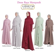 [1 SET] JUBAH DRESS MODEN MUSLIMAH ABAYA JUBAH SITI SARAH MUSLIMAH VIRAL FREE SHAWL &amp; NIQAB BRAND LOVETA