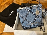 Chanel 22 mini handbag 牛仔denim款