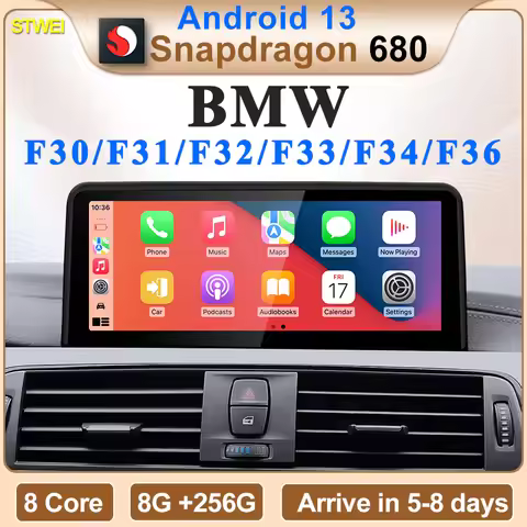 2024 New ID6 ID7 ID8 Android 13 Qualcomm680 Snapdragon6225 8GB 256GB 10.25inch For BMW 3Series F30 F