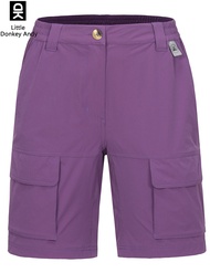 LittleDonkeyAndy Womens Hiking Cargo Shorts Quick Dry Shorts Women For Golf Travel Stretch Lightweig