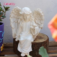 Lohobby Angel Statue Resin Angel Figurine Adorable Mini Praying Angel Figurine for Yard