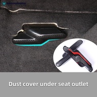 NANASALONNN 2Pcs Car Air Vent Covers Grille Rear Seat Bottom Anit-Blocking Outlet Under Seat Dust Co