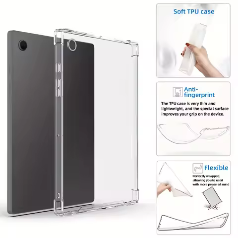 Clear Case for Samsung Tab A9 A11 8.7 2025 A11 Plus S10 FE A8 S6 Lite 10.4 S10 Plus S7 S9 FE Plus Sh