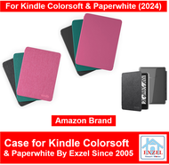 Genuine Kindle Colorsoft Case | Kindle Paperwhite Case Gen 12 - 2024 | Leather / Fabric Cover Case -