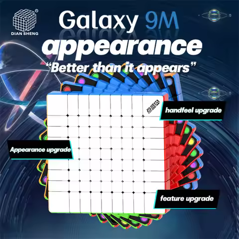 DianSheng Galaxy 9M Cube 9x9 M Milk Way Galaxy 9x9x9 Magnetic Professional Speed Cube Puzzle Toys Ch