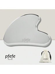 Pfefe不銹鋼刮痧工具，心形刮痧按摩器，用於面部雕塑護膚身體SPA面頸眼部