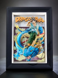 Bandai Tamashii Art Dragon Ball Son Goku &Dragon 3D 立體畫框 龍珠Z 再見悟空 悟空與神龍立體畫 畫框 全新現貨
