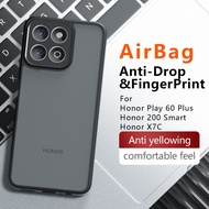 Casing for Honor X7c Phone Case Luxury Clear Frosted Four Corner Air Bag Shockproof Cover Never yell