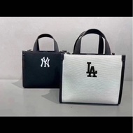 New South Korea MLB New Classic Canvas Tote Bag NY Shoulder Bag Messenger Bag Simple Fashion Handbag Ins