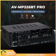 Sunbuck Audio Amplifier Bluetooth HiFi USB Adjustable USB MP3 FM 1000W - AV-MP326BT PRO