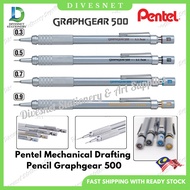 Pentel Mechanical Drafting Pencil Graphgear Graph Gear PG500 Pensil Draf (1 Piece) 自动笔