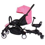 Buggy Board Two Tire Auxiliary Scooter Baby Stroller Twin Travel Standing Board Rear Trailer
