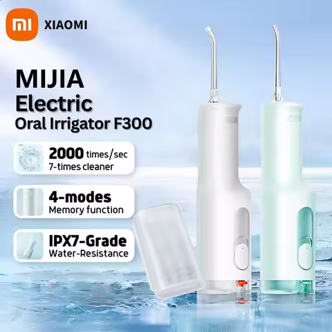 XIAOMI MIJIA Portable Oral Irrigator F300 Dental Water Jet Water Flosser Teeth Whitening Bucal Tooth