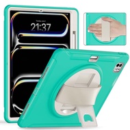 Anti-fall case for iPad Pro M5 11 inch A3357 A3358 A3359 M4 A2836 A2837 A3006 rotary stand cover wit