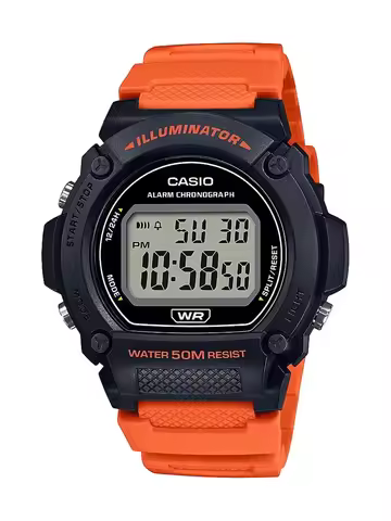 Casio W219H Series | Men’s Digital Watch | 100 SEC Chronograph | 1/100 SEC Stopwatch | Daily Alarm |