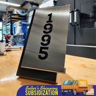 Stainless Steel 304 Laser House Plate Address Nombor Rumah Metal 3D Boxed Floating Number