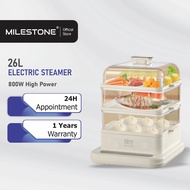 Electric Steamer, Three-Layer 26L Large-Capacity Visual steamer