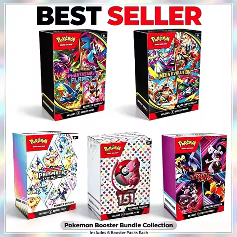Pokemon Card V10 Booster Bundle Destined Rivals Prismatic Evolutions Scarlet Violet 151 English Boos