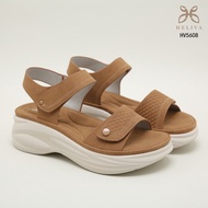 B231 FS Heliva Renata Sandals with Fiber Strap, Adhesive Strap, 6cm Sole Height HV5608