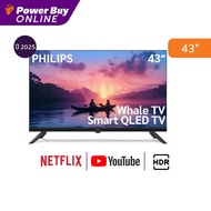 Philips ทีวี 6600 series สมาร์ททีวี 43 นิ้ว HD QLED รุ่น 43PQT6600/67 ปี 2025