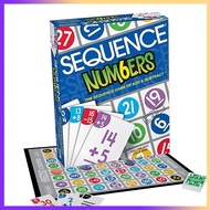 Sequence Numbers Fun Family Classic Game | Add & Subtract Basic Math STEM Board Game | 2-6 Players |