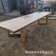 Hotel Rectangular Tea Table Log Living Room Table Solid Wood Table Dining Table B & B Home Restauran