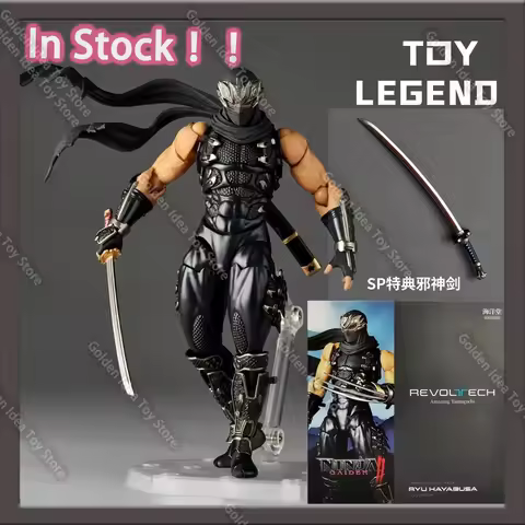 In Stock KAIYODO Revoltech 1/12 Amazing Yamaguchi Ryu Hayabusa Ninja Gaiden Action Figures Collectio