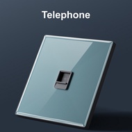 FLKL Rimless Blue 1/2/3/4 Gang 1/2 Way Switch for House 13amp Electrical Modern Sockets Switches Off