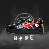 BAPE STA Ortholite Black Red Low Top Casual Board Shoes