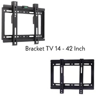 Bracket Tv LED LCD 14-32-42inch Bracket Dinding Tv Besi Gantungan Tv