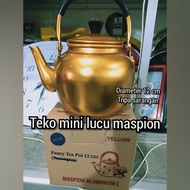 Maspion gold mini teapot Cute teapot Antique teapot Coffee container Aluminum jug