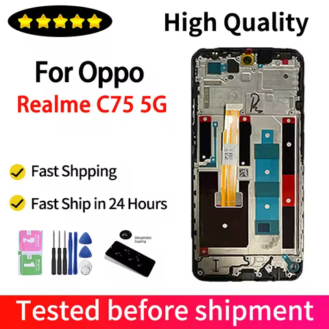 6.67" New for Realme C75 RMX3943 LCD Display Touch Pantalla Digitizer Assembly Replacement for Realm
