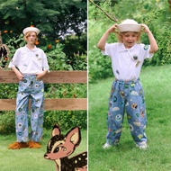 Couple Jeans Mother M L 6t ️ Endless Holiday Wander Baggy Pants Like Denim Blue Patchbound