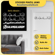 ASSALAMUALAIKUM JAWI STICKER PINTU / CP01