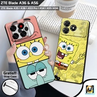 Latest ZTE Blade A56 & ZTE Blade A36 Case 2025 Spongebob Motif | SoftCase HP ZTE Blade A56 | ZTE Bla