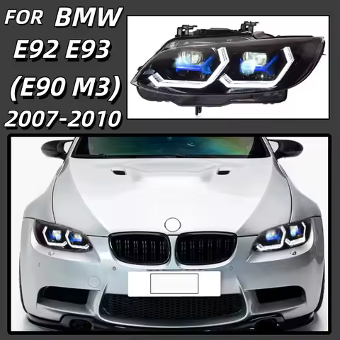Headlights for 2006-2013 BMW 3 Series 328i 335i Coupe E92 E93 (E90 M3) with Startup Animation Sequen
