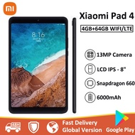 Xiaomi Pad 4 Tablet 8.0 Inch Android Tablet WIFI LTE 4GB+64GB HD Display 6000 MAh MIUI 9.0 Snapdrago