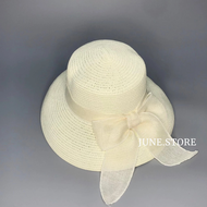 Mũ Cói Chuông Lồng Đèn NƠ CỘT - Nón Cói Đi Biển – June Store Hat