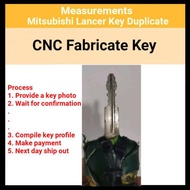 [KC050] Mitsubishi Lancer Key Copy duplicate with CNC machine