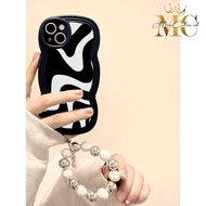 GC19 SOFTCASE ZEBRA MOTIF SILVER BRACELET FOR OPPO A1K A3S A5S A5 A7 A8 A9 A11K A12 A15 A16 A17 A31 