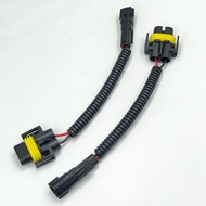 TUFFOO 1 Pair L1B Male Socket To H8 / H9 / H11 Female Socket Plug Adapter Connector Cable Wiring Har
