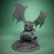 Frost Dragon Dragon Dungeon DND Running Group Chess Piece Resin White Film 3D Printing Dragon Model 