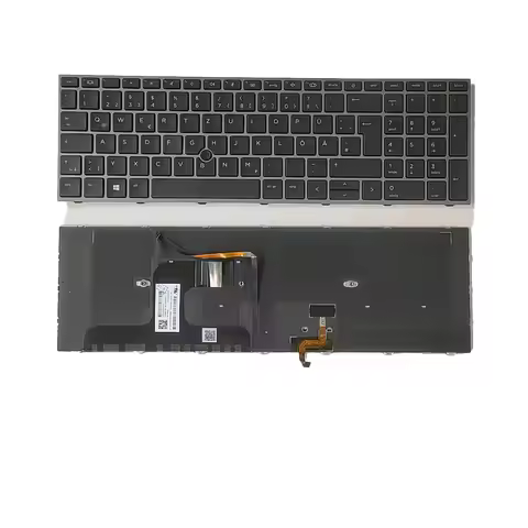 Oraginal New Germany Language For HP ZBOOK Fury 17 G7 Black Backlit Laptop Keyboard SG-A3200-2DA SN7