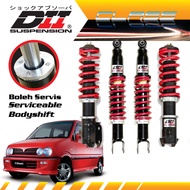 DII ADJUSTABLE Perodua Kenari/Kelisa Hi Lo Body Shift Serviceable Absorber