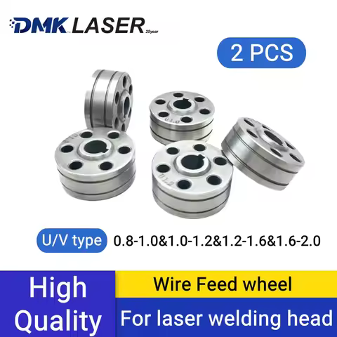 DMK laser Welding Wire Feeding Roller 0.8mm 1.0mm 2.0mm 37*10*18.5 Godet Wheel Knurled V U Groove Wi