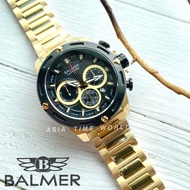 宾马 Balmer 8160G GP-4 Chronograph Men Watch with Sapphire Glass and Gold Stainless Steel
