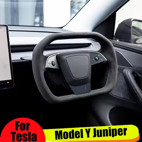 350mm Yoke Handle For Tesla Model Y Juniper Cybertruck Yoke Steering Wheel Car Racing Model Y Junipe