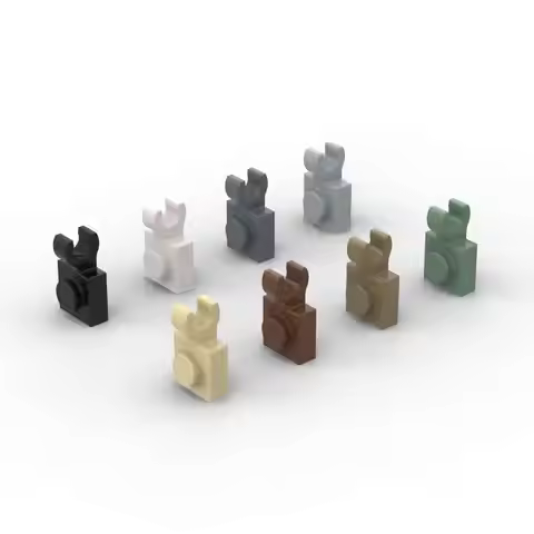 MOC 10PCS Puzzle Particle 61252 Modified 1x1 Building Blocks 6019 With Open O Clip Bricks Toys Child