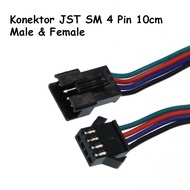 JST Connector SM 4 Pin Male Female 4Pin cable Connector